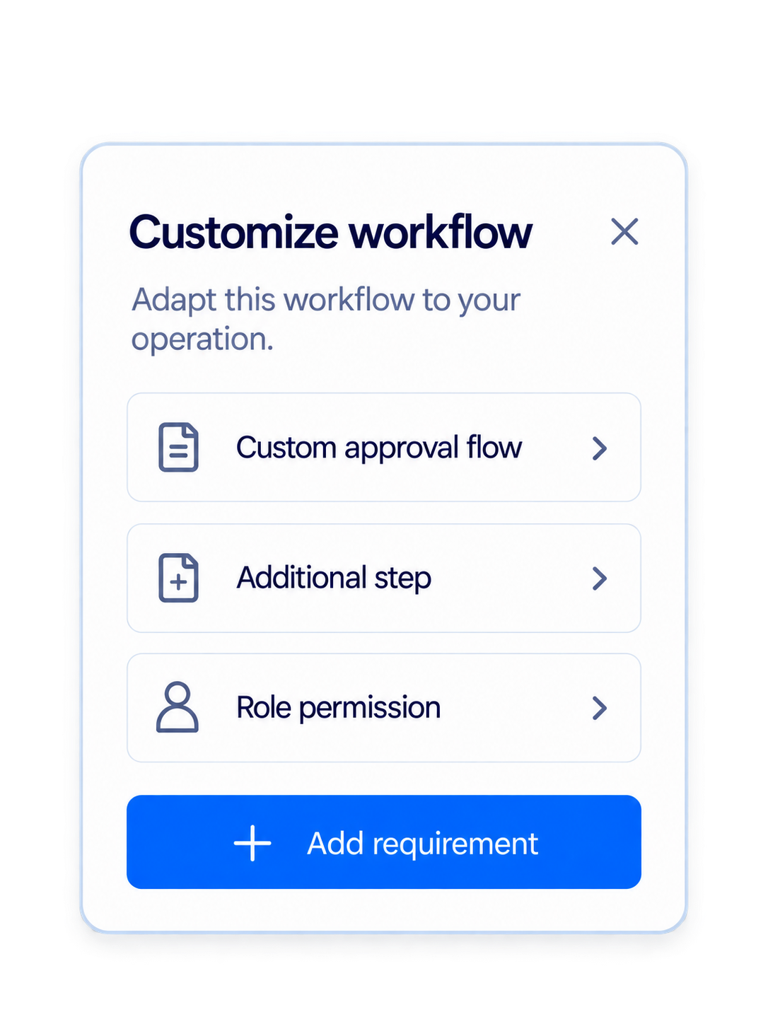 Custom Engineering requirement drawer